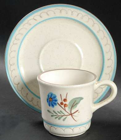 Flat Cup & Saucer Set
