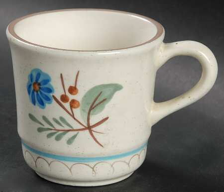 Blue Daisy Flat Cup by Stangl