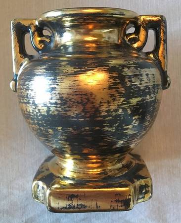 Black Gold 3" Urn Shaped Vase
