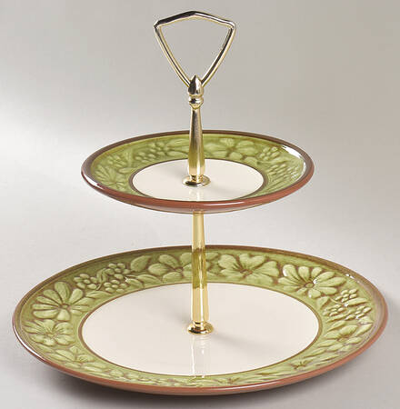 Blossom Ring 2 Tiered Serving Tray (Dinner&Bread/Butter Plate)