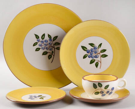 Blueberry 5 Piece Place Setting by Stangl