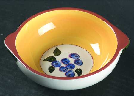 Blueberry Lugged Soup Bowl by Stangl