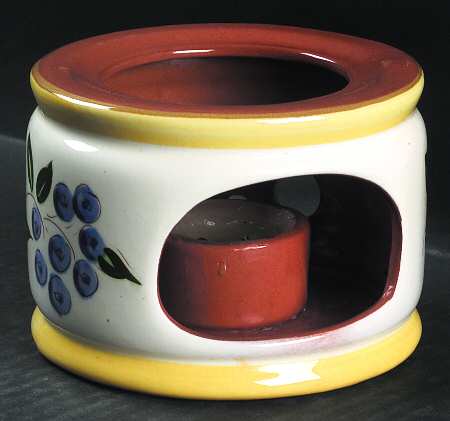 Blueberry China Warmer Stand by Stangl