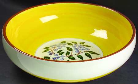 Blueberry 12" Large Salad Serving Bowl by Stangl