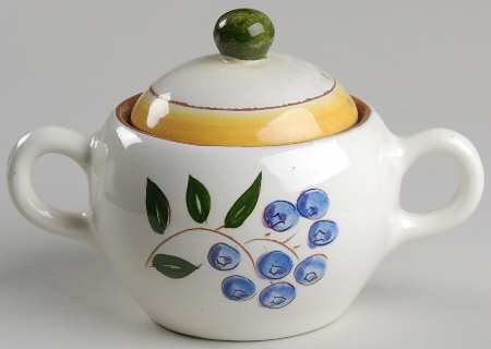 Blueberry Sugar Bowl & Lid by Stangl