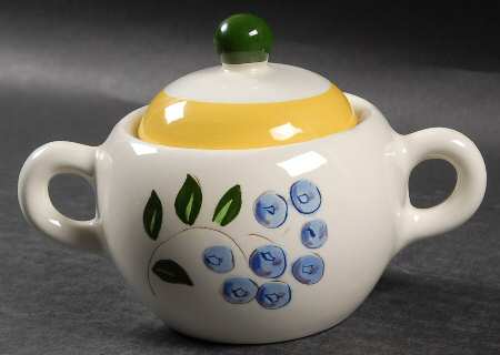 Blueberry Sugar Bowl & Lid by Stangl