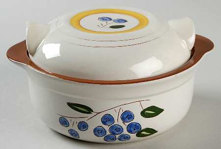 Blueberry Individual Casserole & Lid