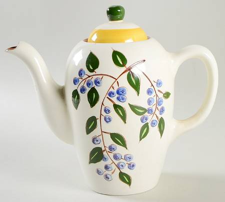 Blueberry Coffee Pot & Lid by Stangl