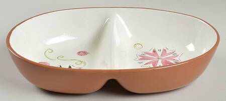 Carnival 10" Oval Divided Vegetable Bowl by Stangl