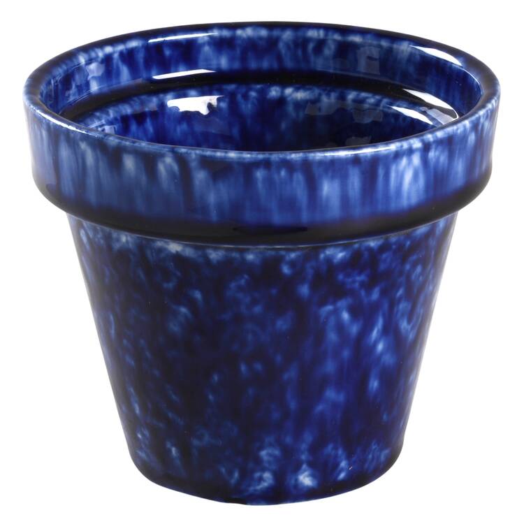 Caughley Blue 3" Flower Pot