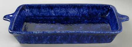 Caughley Blue 16" Rectangular Baker