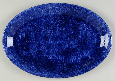 Caughley Blue 15" Oval Serving Platter