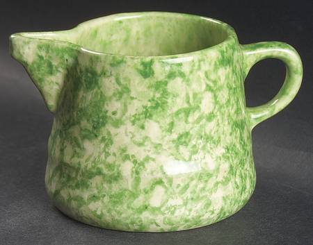 Caughley Green Creamer