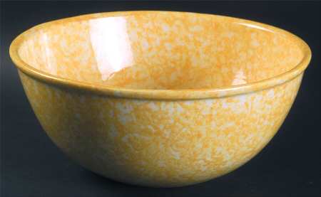 Caughley Yellow 9" Salad Serving Bowl