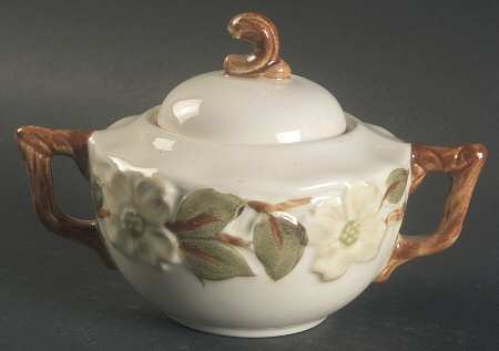 Colonial Dogwood Sugar Bowl & Lid