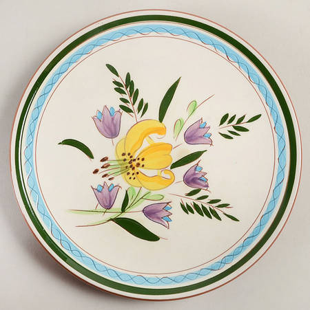 Country Garden (Brown Body and Carved) Salad Plate