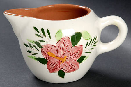 Country Garden (Brown Body and Carved) Creamer