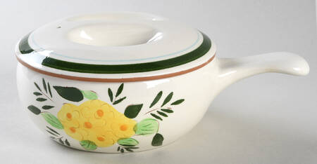 Country Garden (Brown Body and Carved) Individual Casserole & Lid