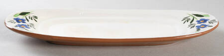 Country Garden (Brown Body and Carved) 1/4 Lb Butter No Lid