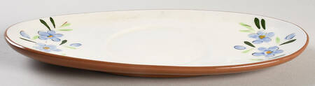 Country Garden (Brown Body and Carved) Underplate for Gravy Boat