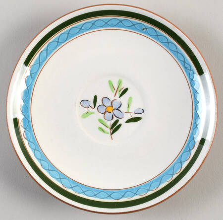 Country Garden (Brown Body and Carved) Saucer for Flat Cup