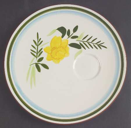 Country Garden (Brown Body and Carved) Snack Plate