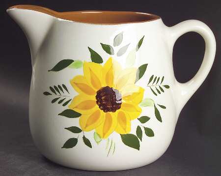 Country Garden (Brown Body and Carved) 64 Oz Pitcher