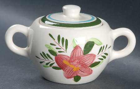Country Garden (Brown Body and Carved) Sugar Bowl & Lid