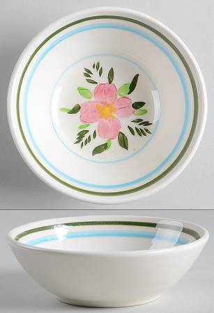 Country Garden (White Body) Coupe Cereal Bowl