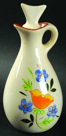 Country Garden (White Body) Vinegar with "V" Stopper