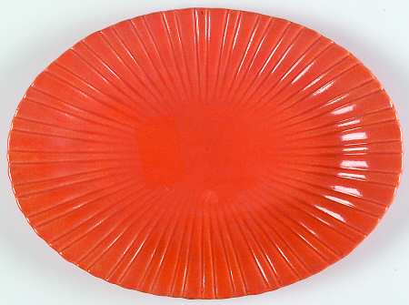 Colonial Tangerine 11" Oval Serving Platter