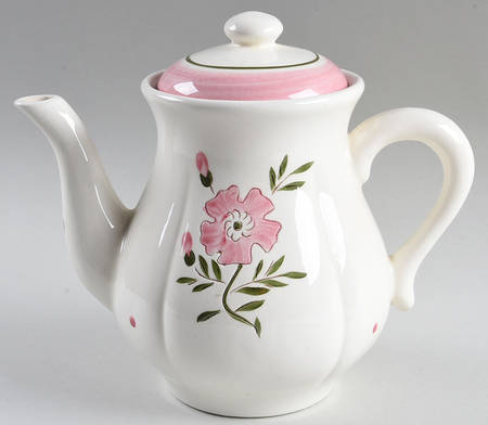 Colonial Rose Teapot & Lid