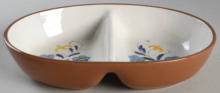 Fairlawn 10" Oval Divided Vegetable Bowl by Stangl