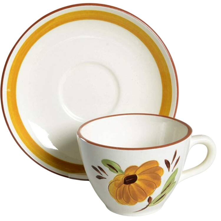 First Love Flat Cup & Saucer Set