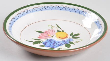 Fruit & Flowers Coupe Soup Bowl