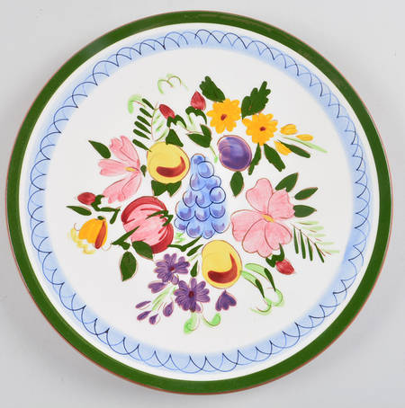 Fruit & Flowers Dinner Plate