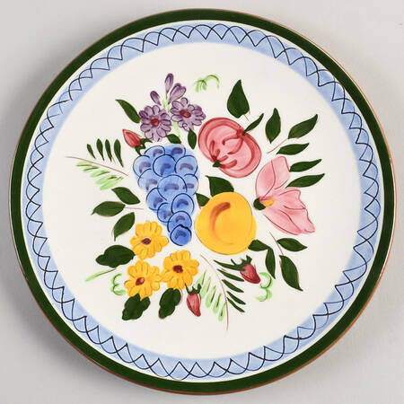 Fruit & Flowers Luncheon Plate