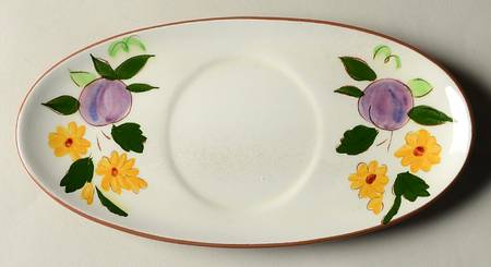 Fruit & Flowers Underplate for Gravy Boat