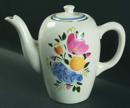 Fruit & Flowers Coffee Pot & Lid