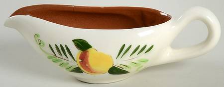 Fruit & Flowers Individual Gravy Boat No Underplate