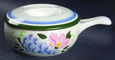 Fruit & Flowers Individual Casserole & Lid