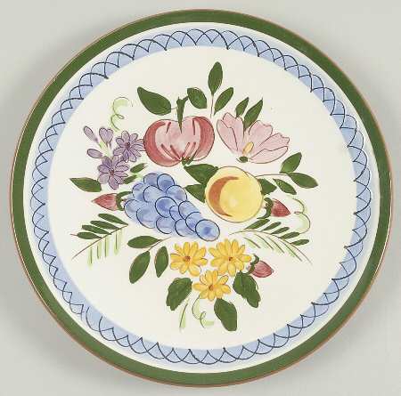 Fruit & Flowers Luncheon Plate