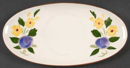 Fruit & Flowers Underplate for Gravy Boat