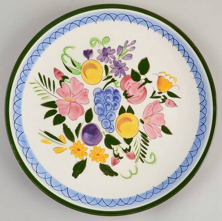 Fruit & Flowers 11" Chop Plate (Round Platter)