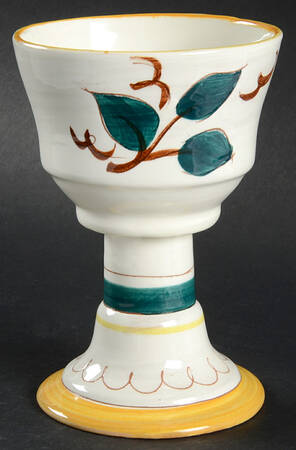 Fruit (Brown Trim) 8 Oz China Goblet