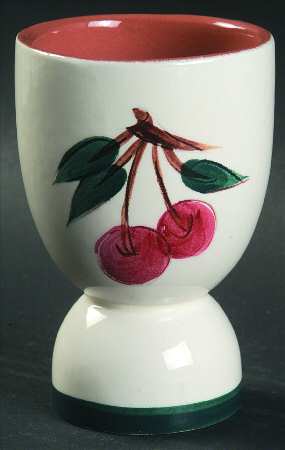 Fruit (Brown Trim) Double Egg Cup