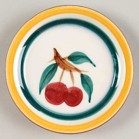 Fruit (Brown Trim) Coaster