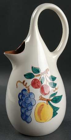 Fruit (Brown Trim) Open Coffee Server