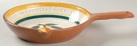 Fruit (Brown Trim) 9" Open Skillet