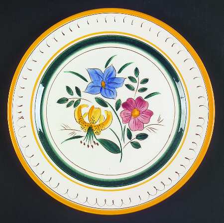 Garden Flower 12" Chop Plate (Round Platter)